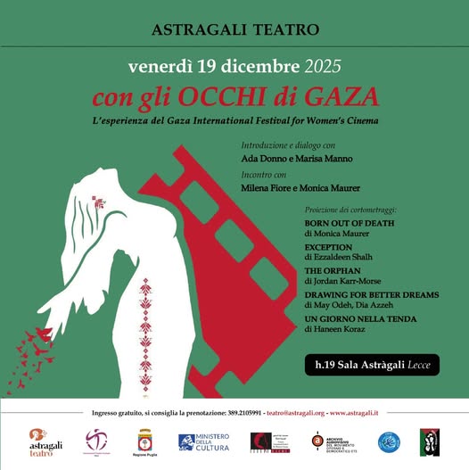 Astràgali Theatre Hosts a Cinematic Event Highlighting the Experience of the Gaza International Women’s Film Festival