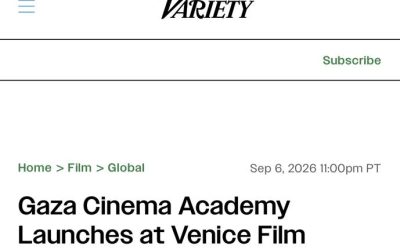 Gaza Cinema Academy Launches at Venice Film Festival