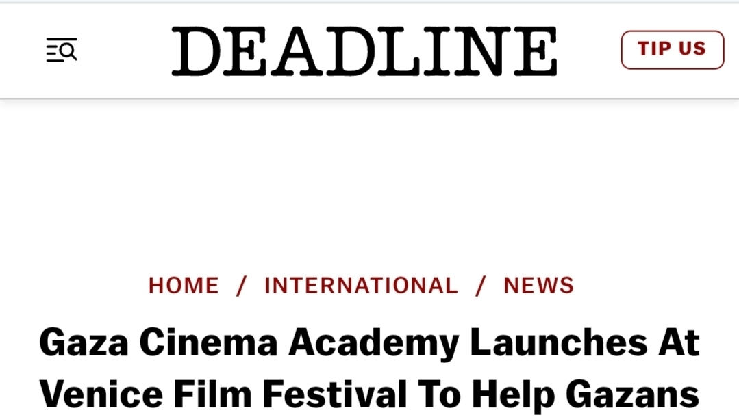 Gaza Cinema Academy Launches At Venice Film Festival To Help Gazans Tell Their Own Stories