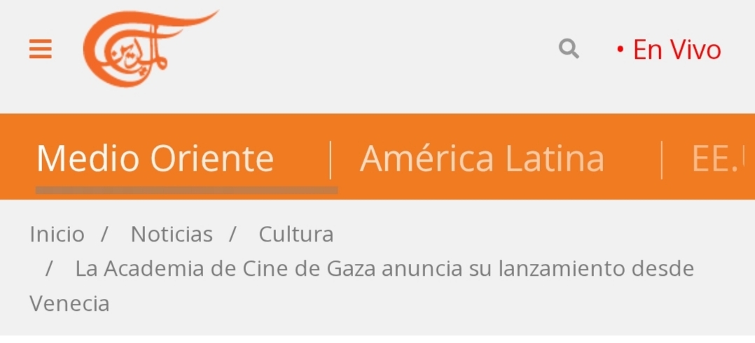 La Academia de Cine de Gaza anuncia su lanzamiento desde Venecia